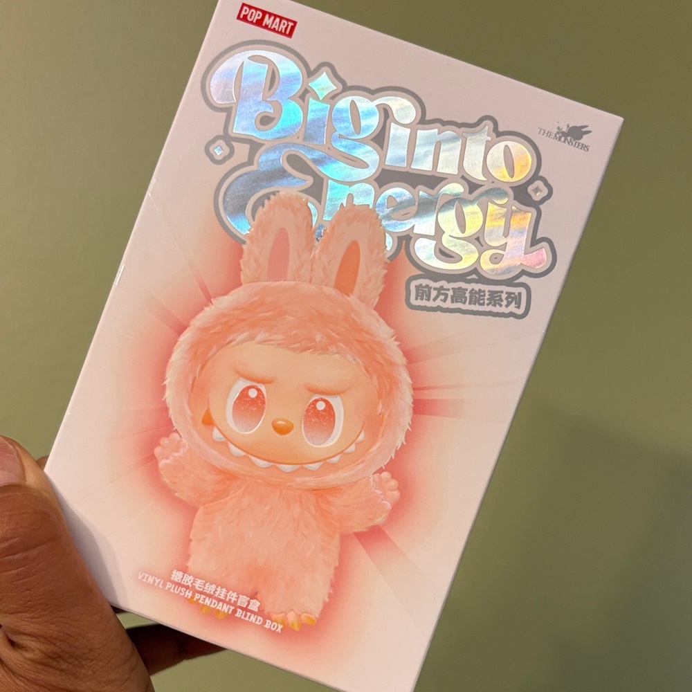 *Authentic POP MART Blind Box Labubu* 
Big Into Energy Vinyl Plush Accessory